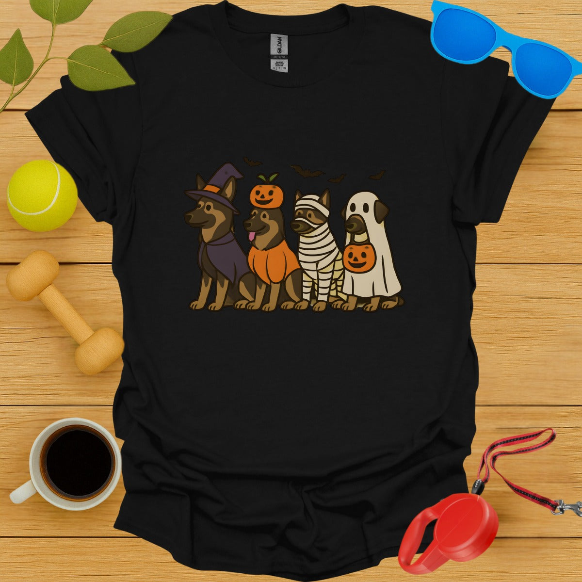 Cute Halloween Dogs Costume T-Shirt for Holiday Fun product type
