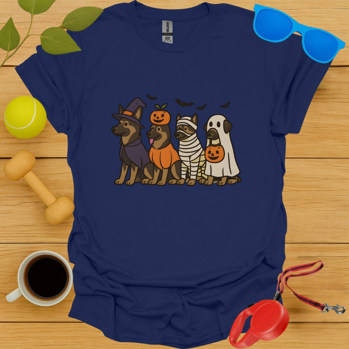 Halloween Dogs Graphic Short Sleeve Shirt product type
