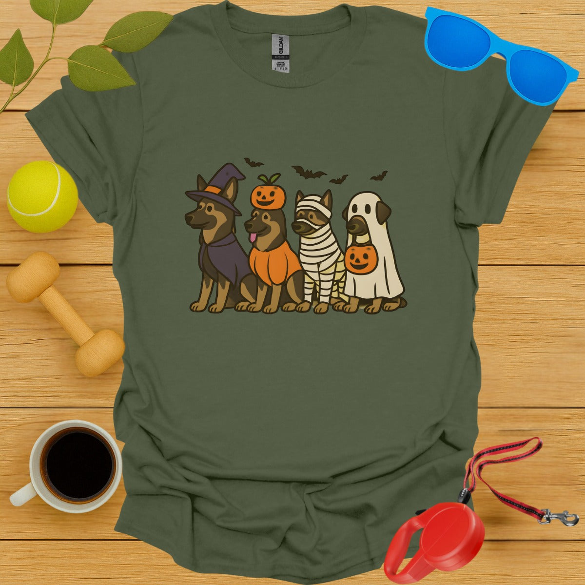 Dogs in Halloween Costumes Graphic T-Shirt product