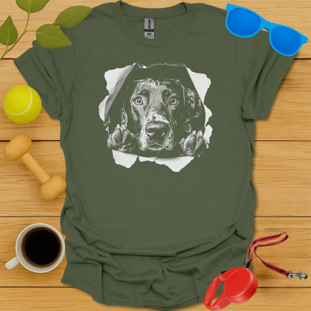 German Shorthaired Pointer Peaking T-Shirt