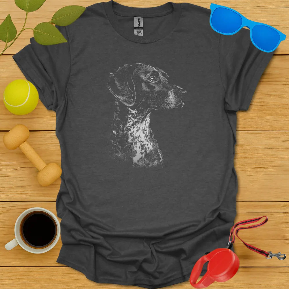 German Shorthaired Pointer Sketch T Shirt