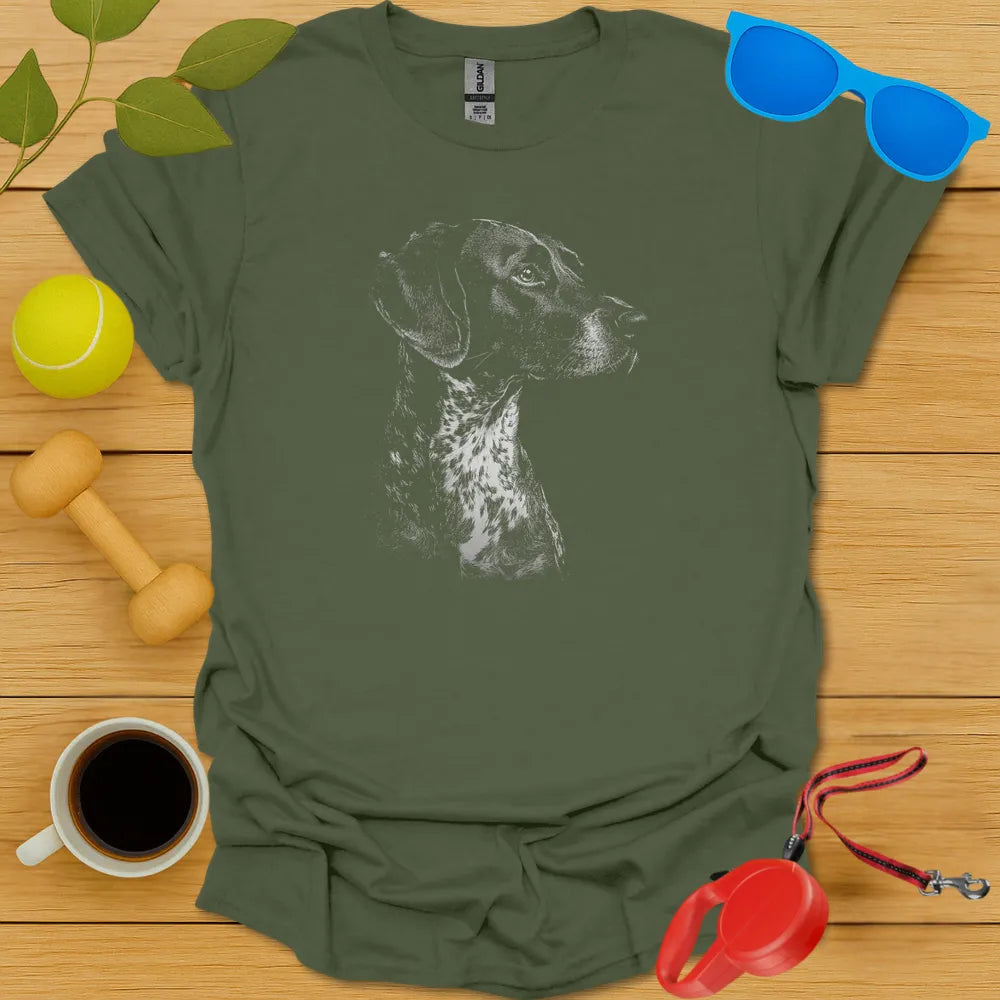 German Shorthaired Pointer Sketch T Shirt