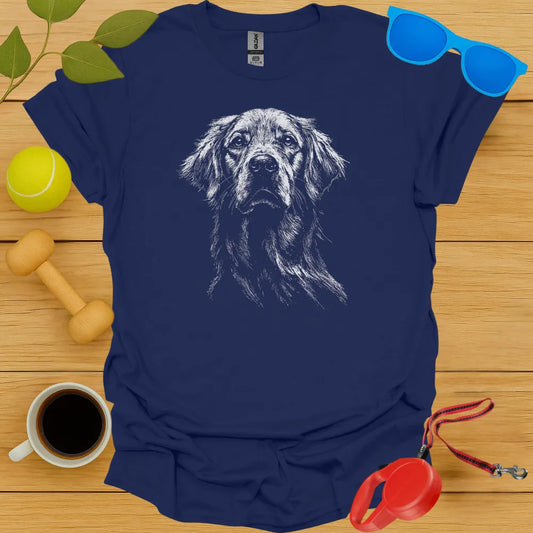Golden Retriever Portrait T Shirt