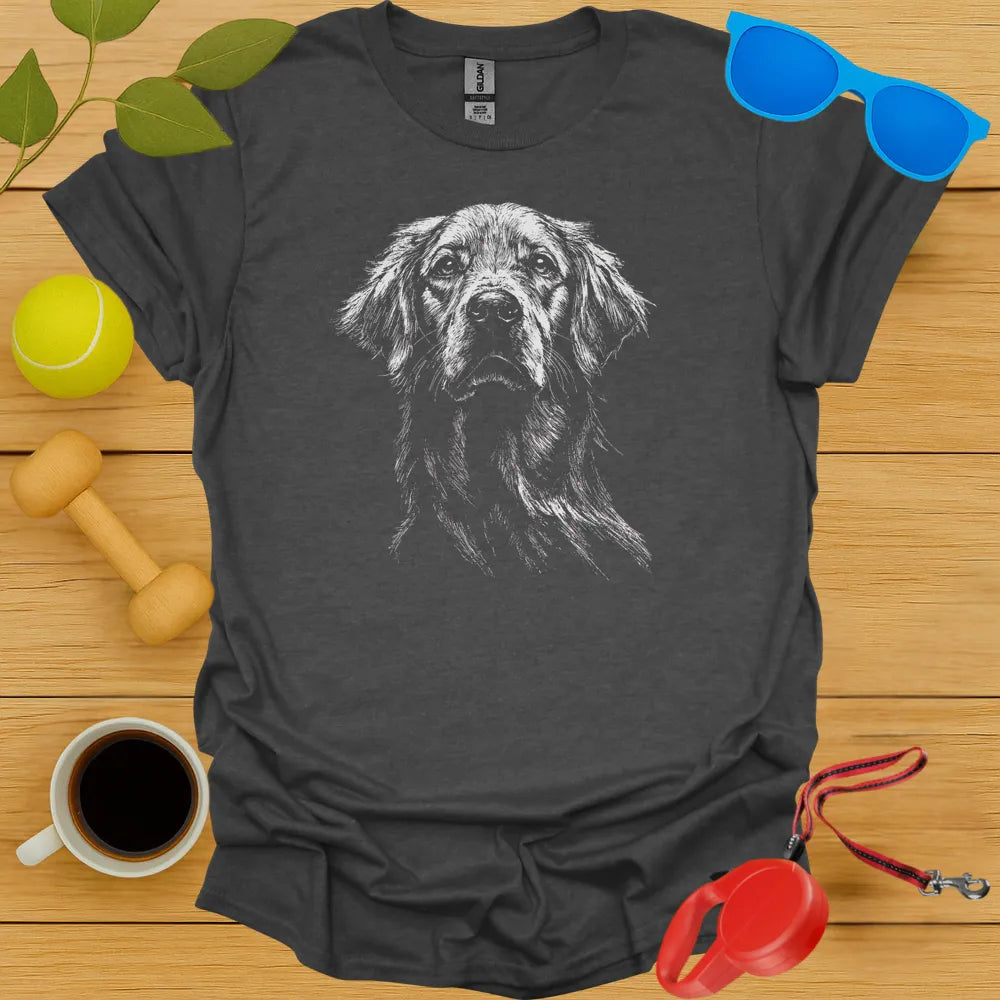 Golden Retriever Portrait T Shirt