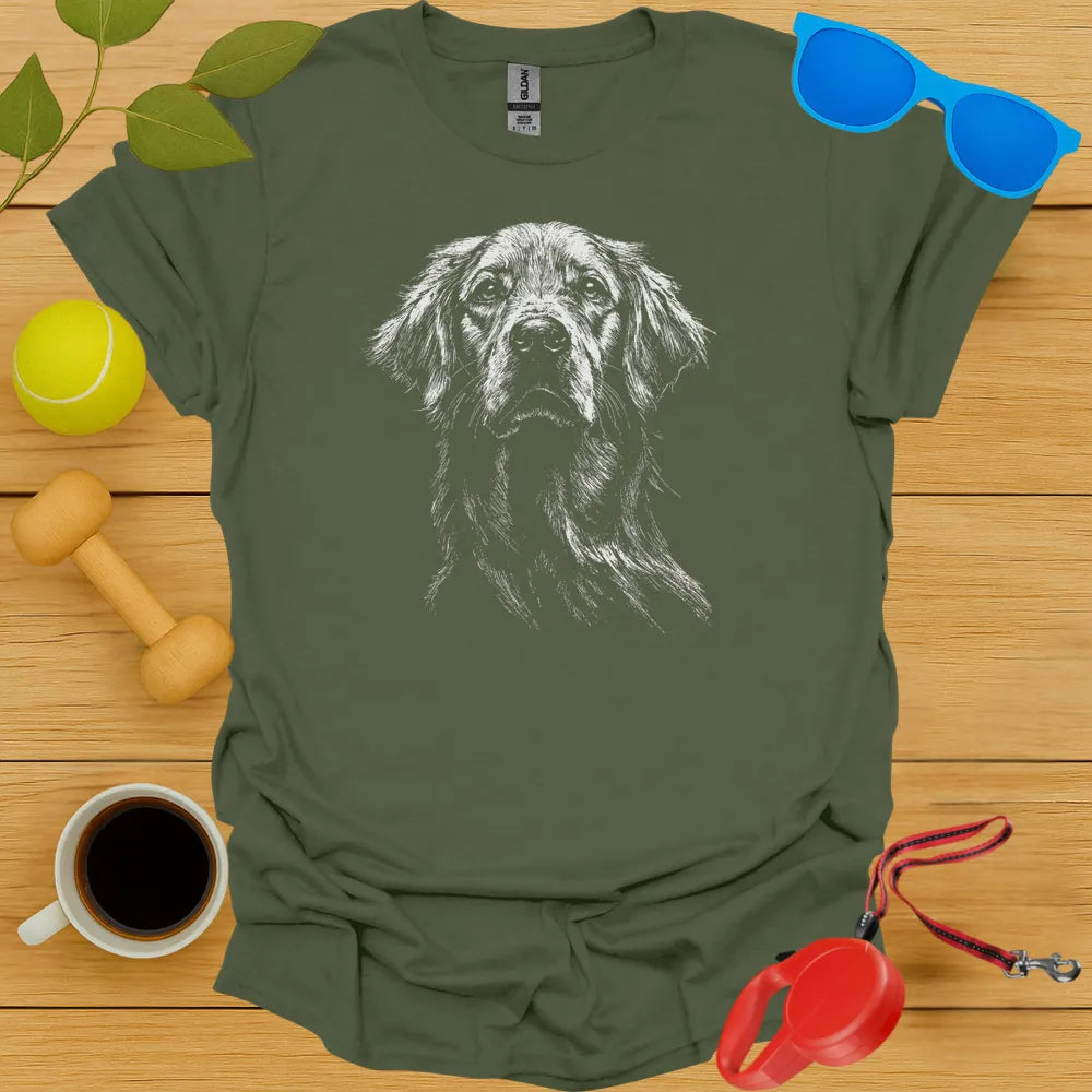 Golden Retriever Portrait T Shirt
