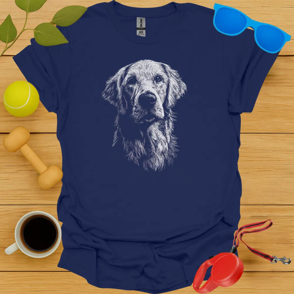 Golden Retriever Portrait Tee