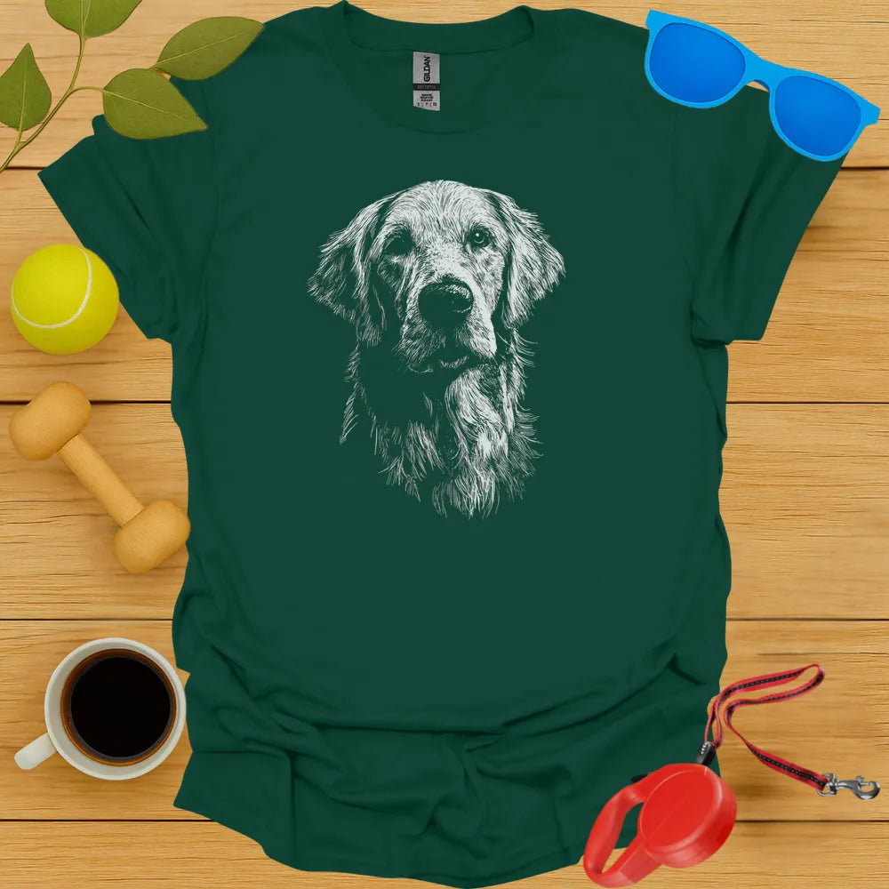 Golden Retriever Portrait Tee