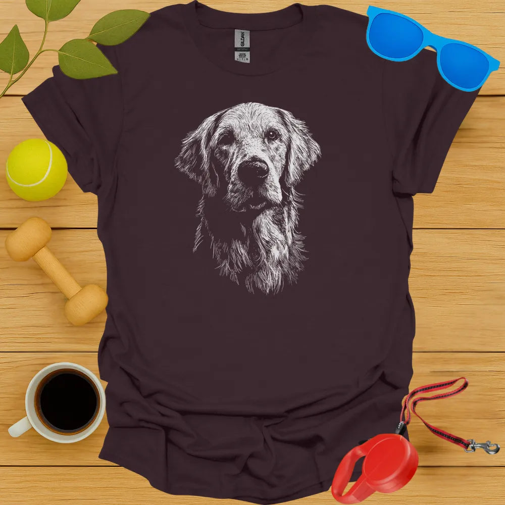Golden Retriever Portrait Tee