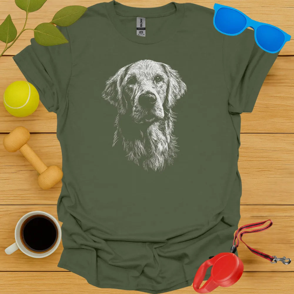 Golden Retriever Portrait Tee