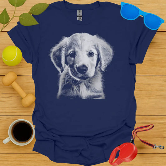 Golden Retriever Puppy Portrait Tee