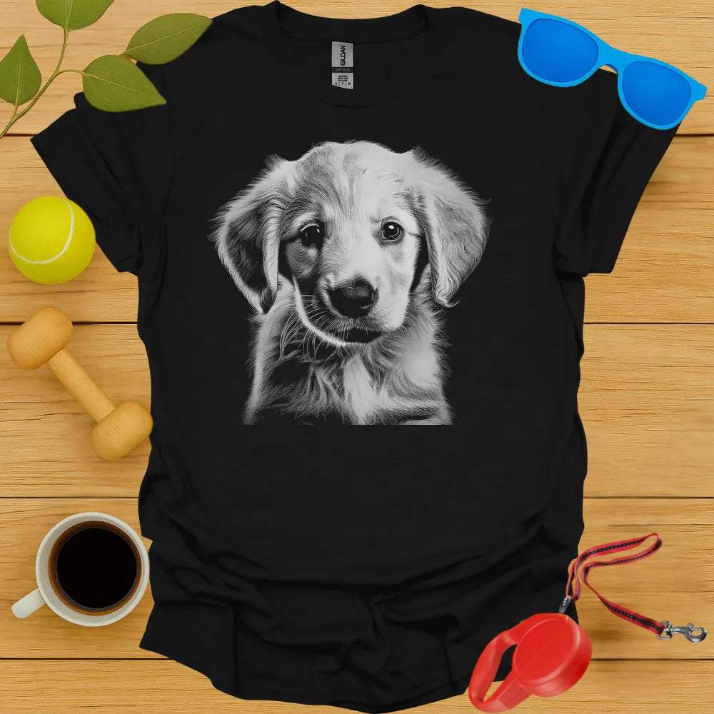Golden Retriever Puppy Portrait Tee