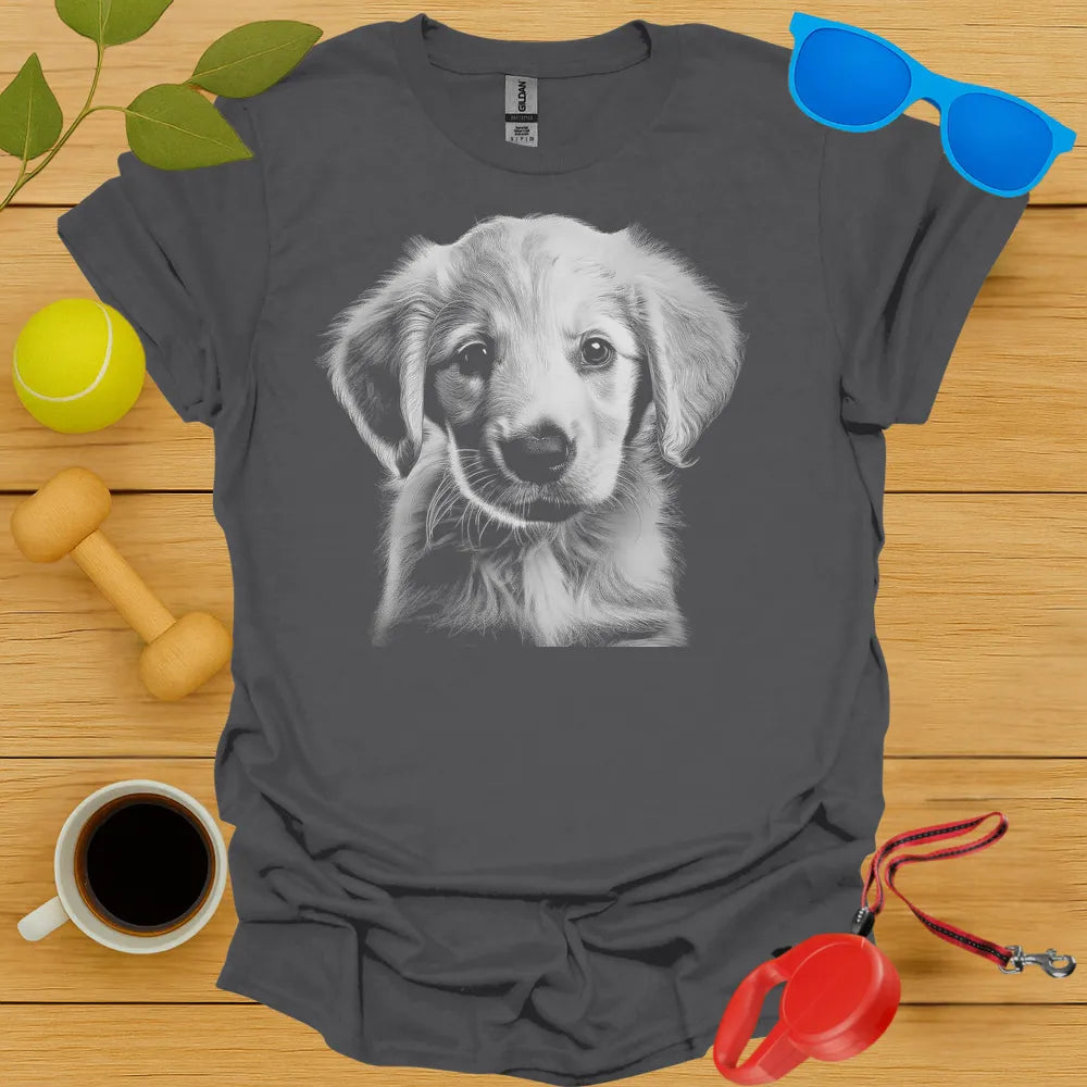 Golden Retriever Puppy Portrait Tee