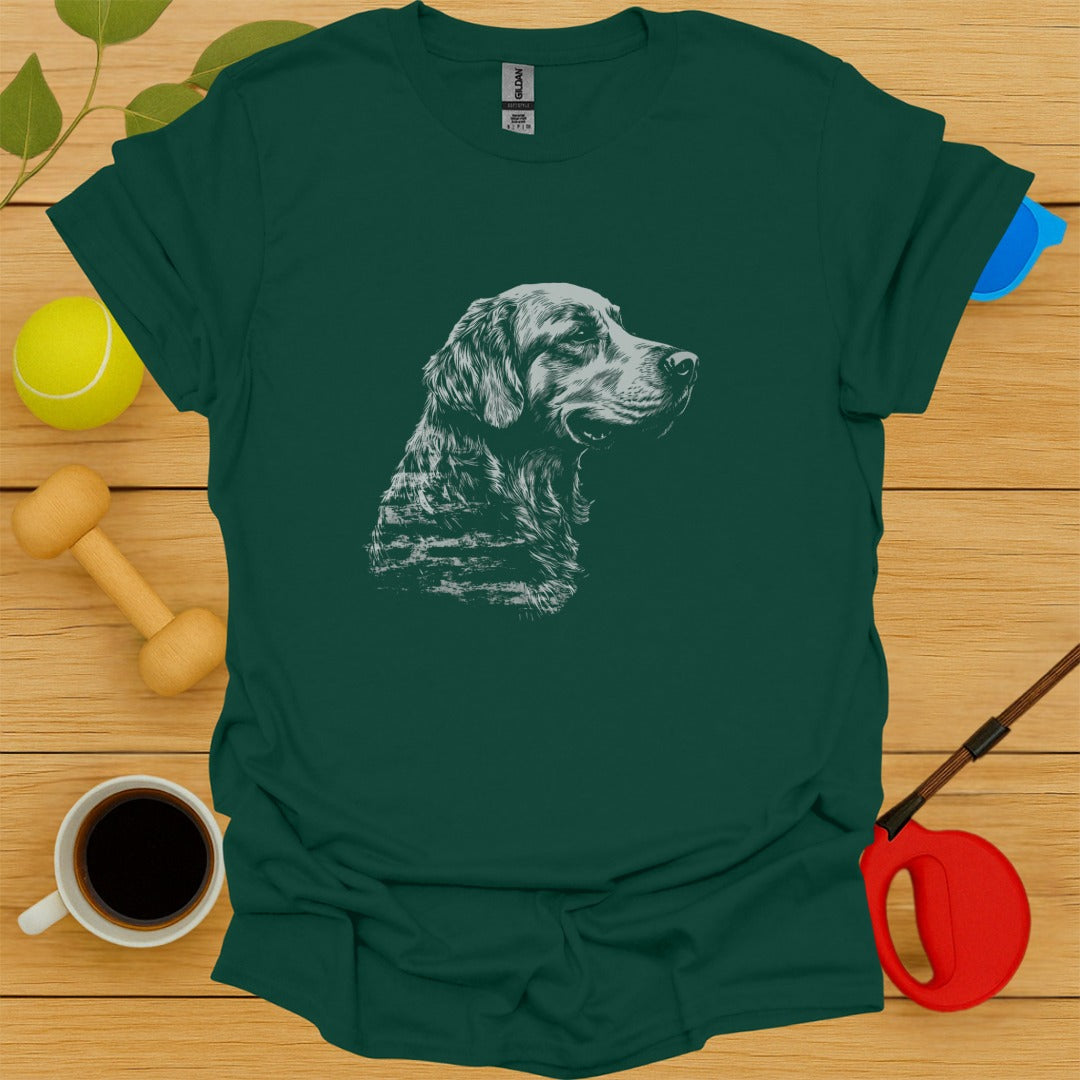 Golden Retriever Sketch T-Shirt