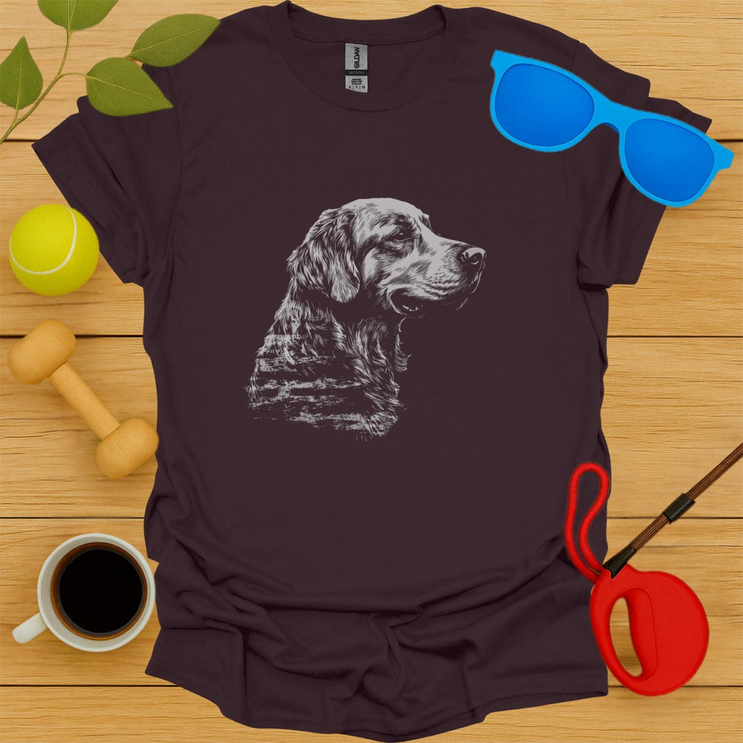 Golden Retriever Sketch T-Shirt
