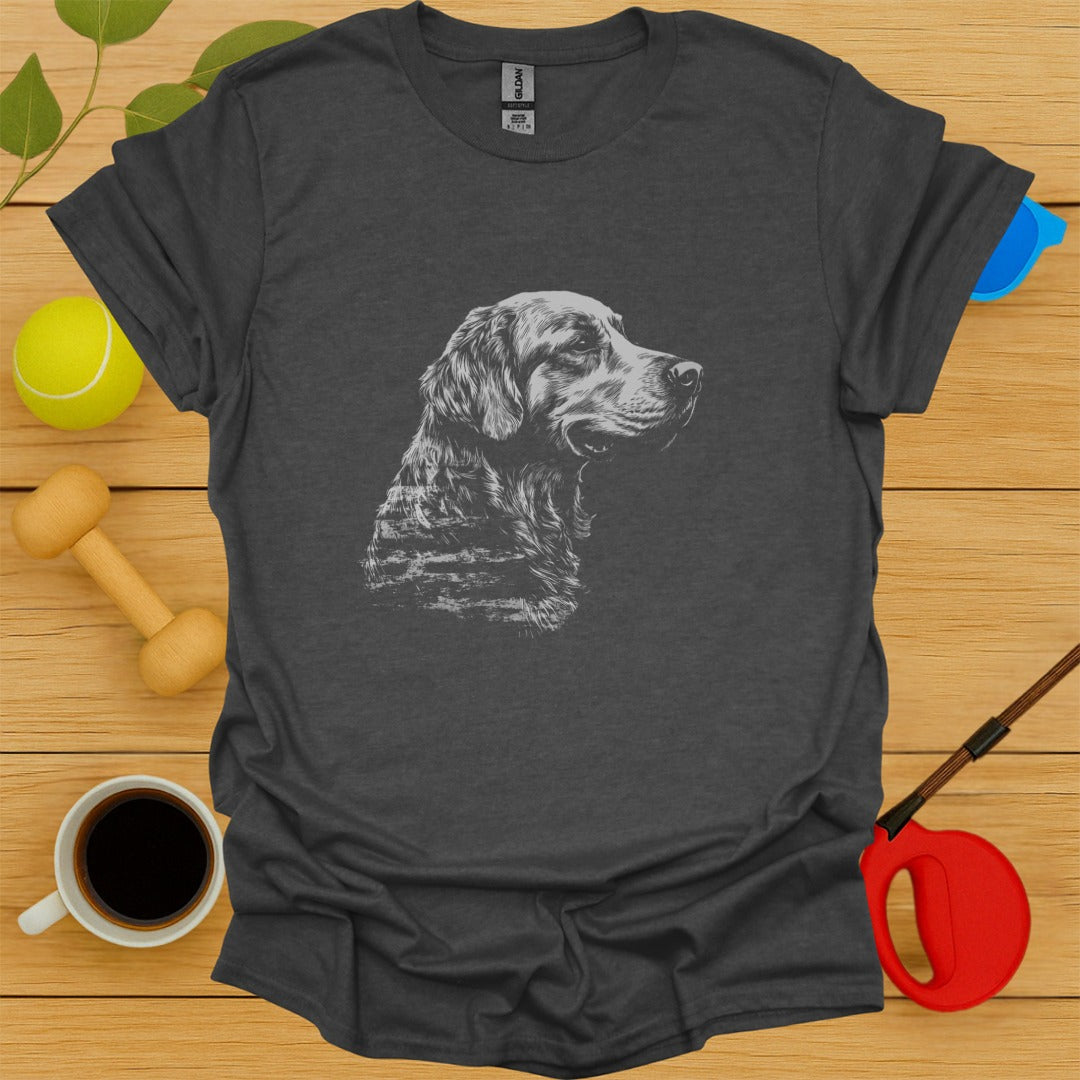 Golden Retriever Sketch T-Shirt