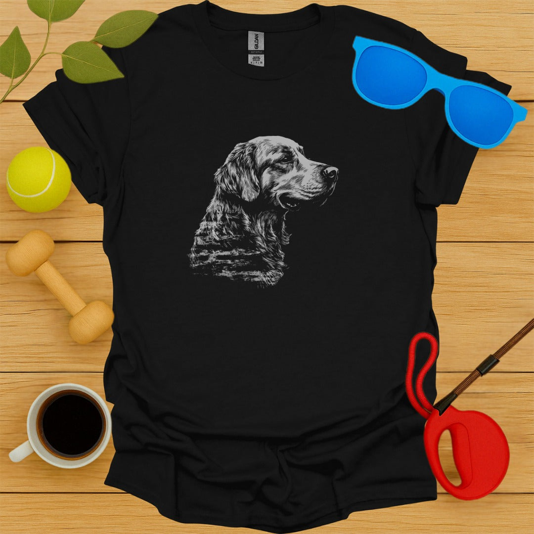 Golden Retriever Sketch T-Shirt