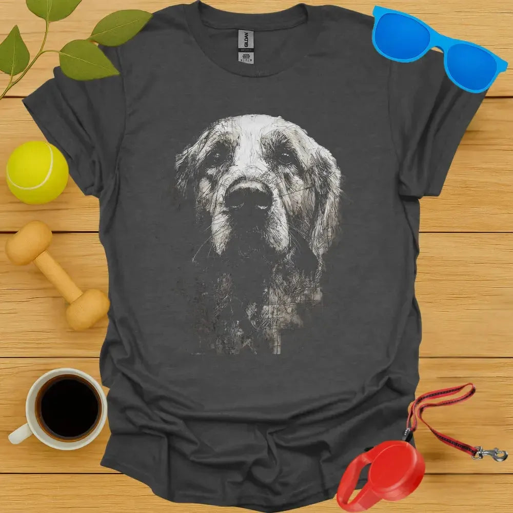 Golden Retriever Sketch Tee