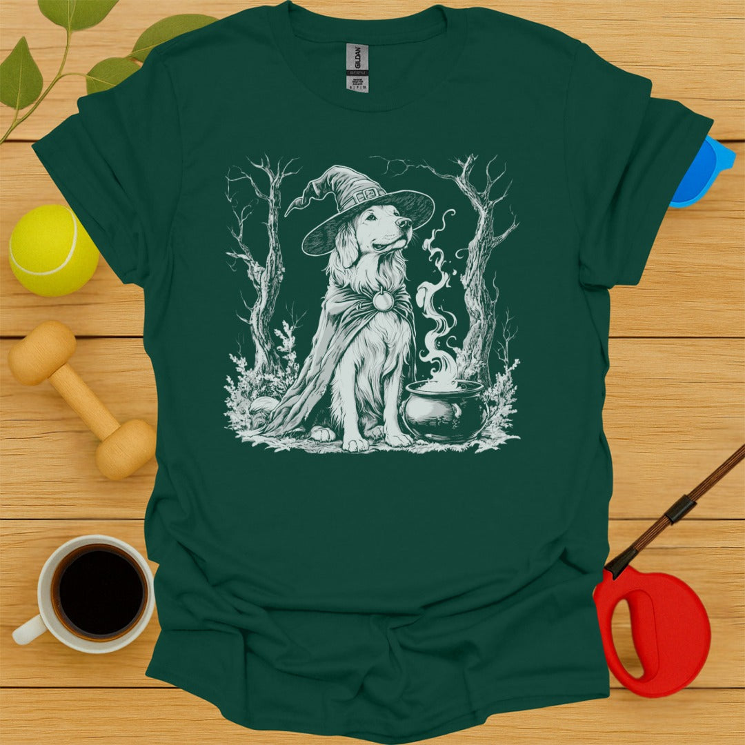 Golden Retriever Witch T-Shirt