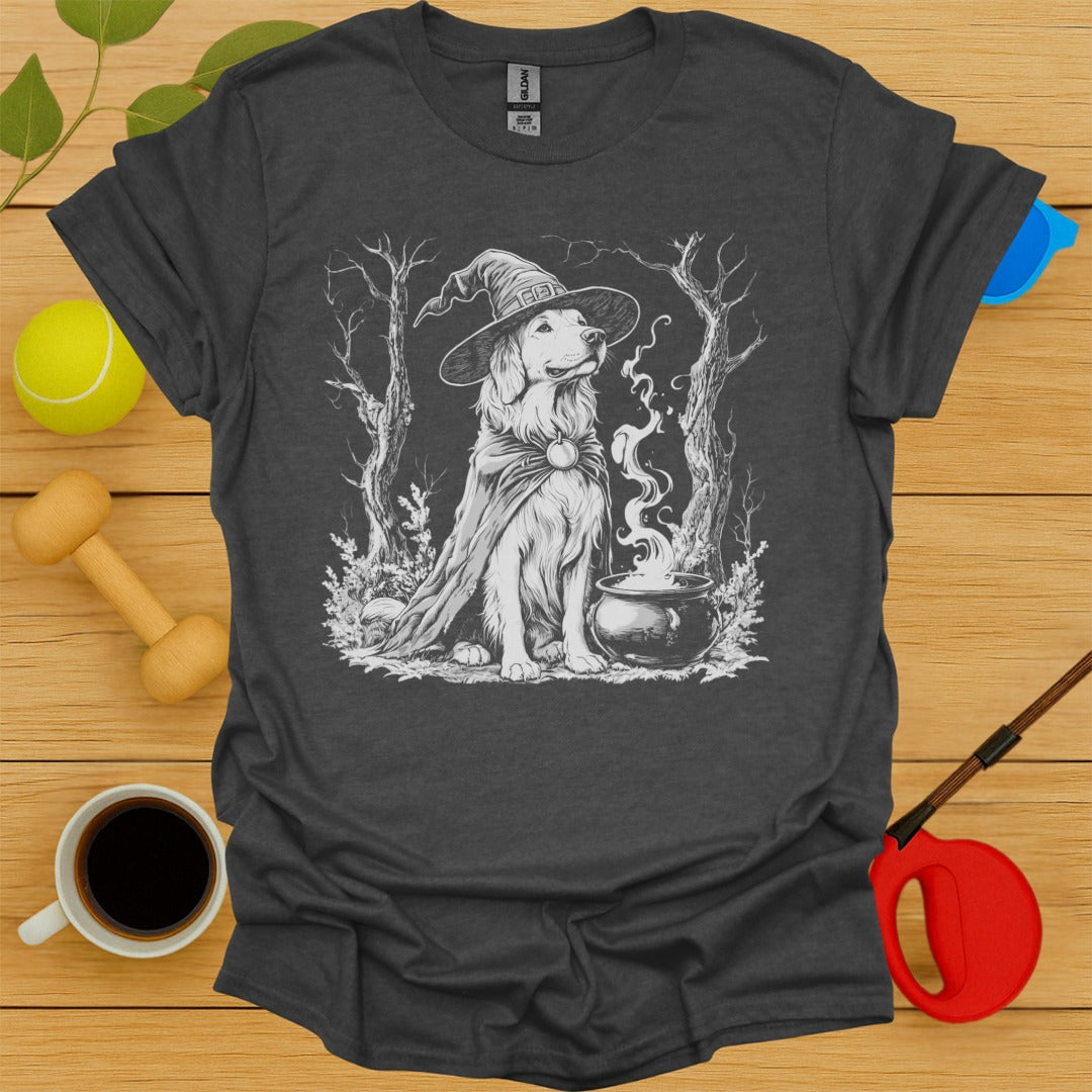 Golden Retriever Witch T-Shirt