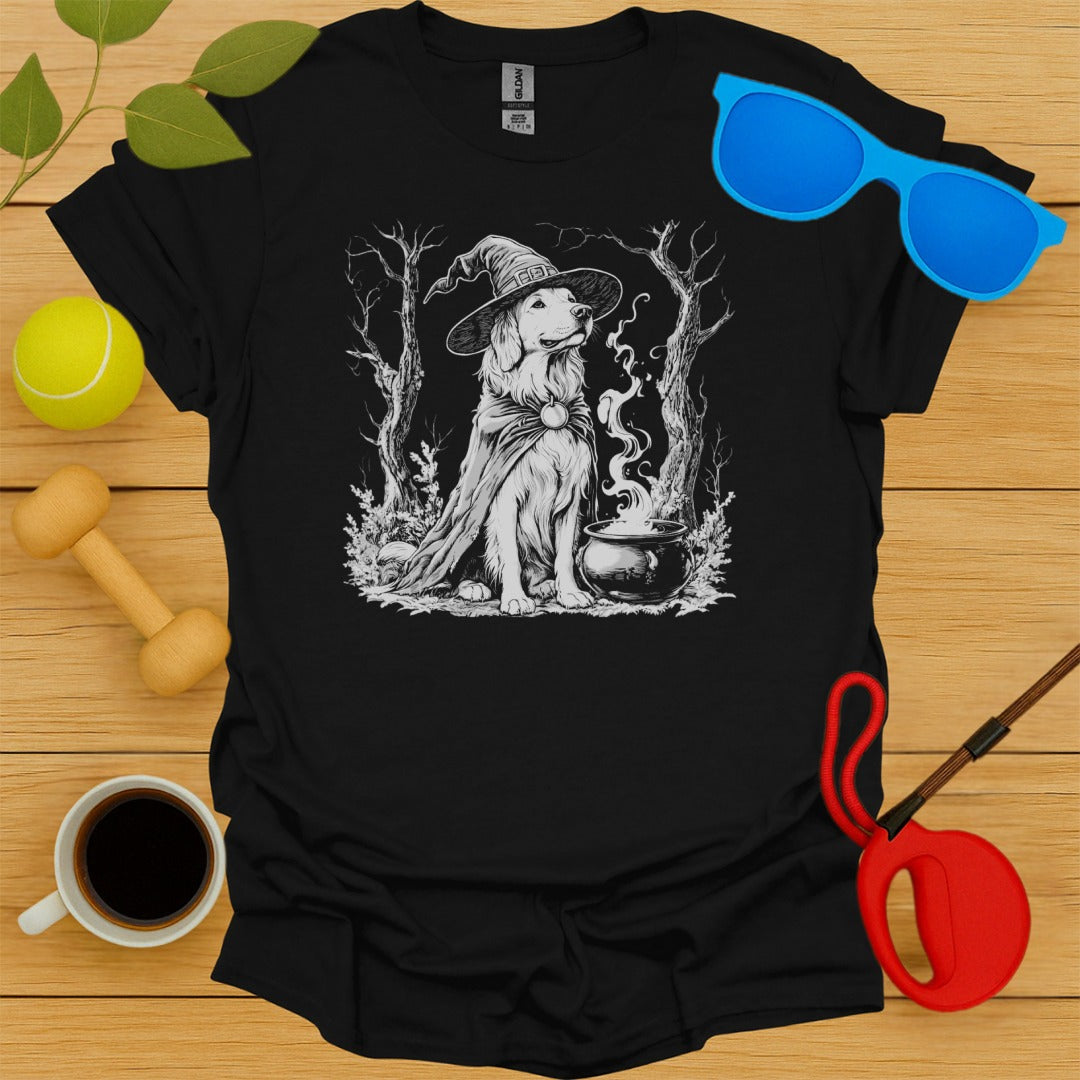 Golden Retriever Witch T-Shirt