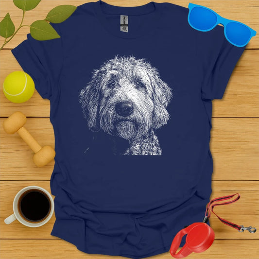 Goldendoodle Monochrome Portrait Tee