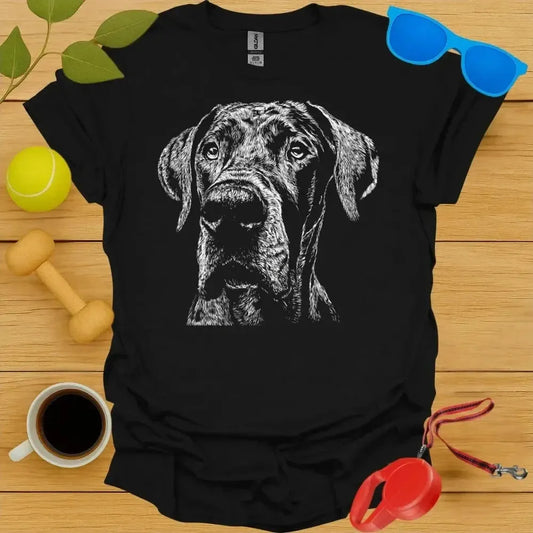 Great Dane Monochrome Portrait Tee