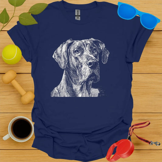 Great Dane Monochrome Portrait Tee