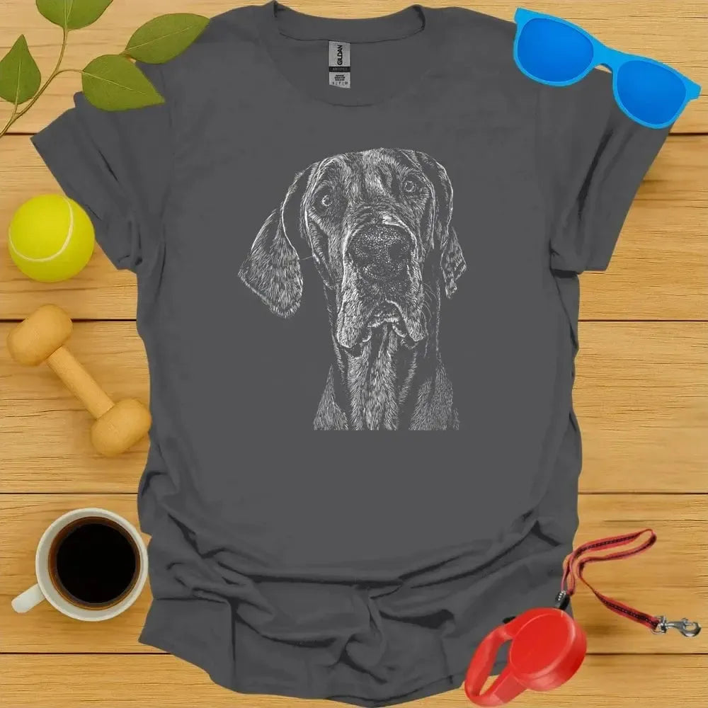 Great Dane Monochrome Portrait Tee