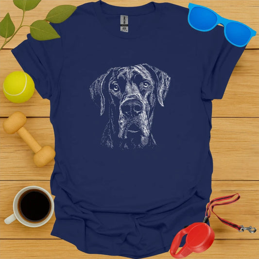 Great Dane Sketch Portrait Tee