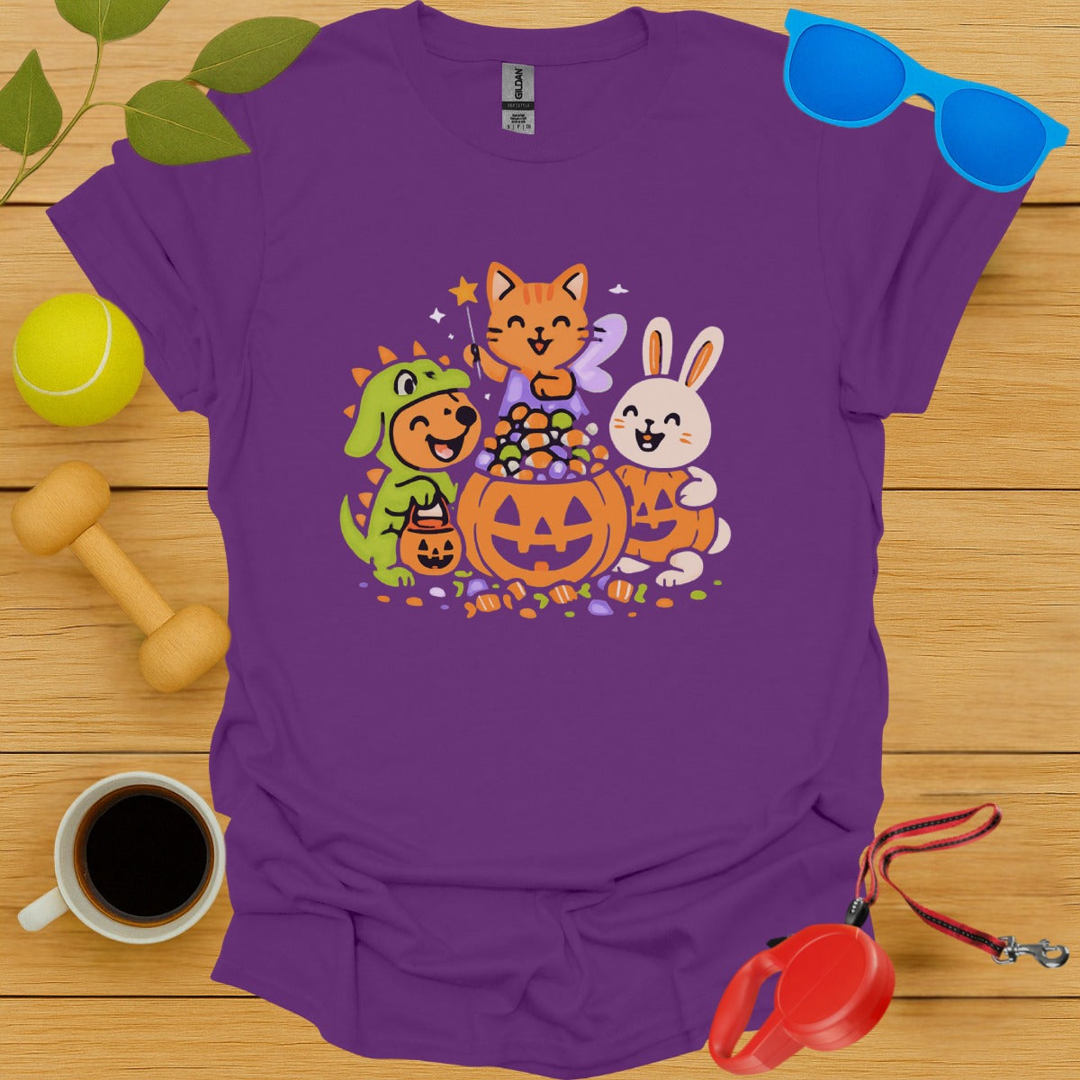 Cute Halloween Animals T-shirt Colorful Graphics product