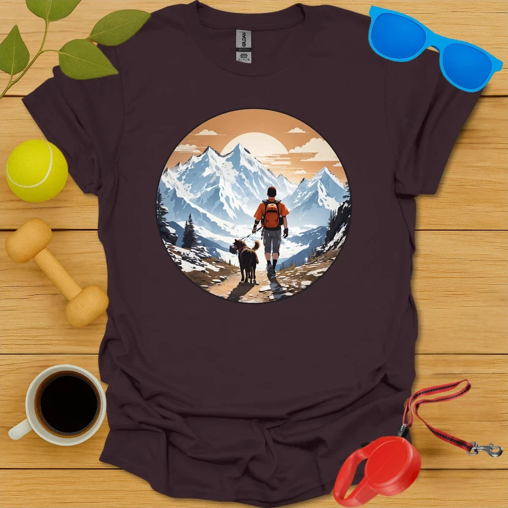 High Peaks, Loyal Paws | Hiking Graphic Tee-Critter Lane