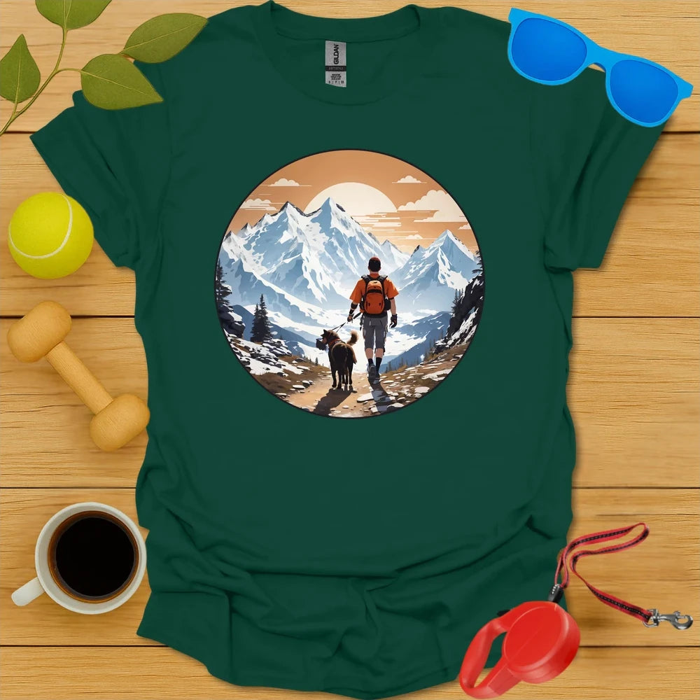 High Peaks, Loyal Paws | Hiking Graphic Tee-Critter Lane