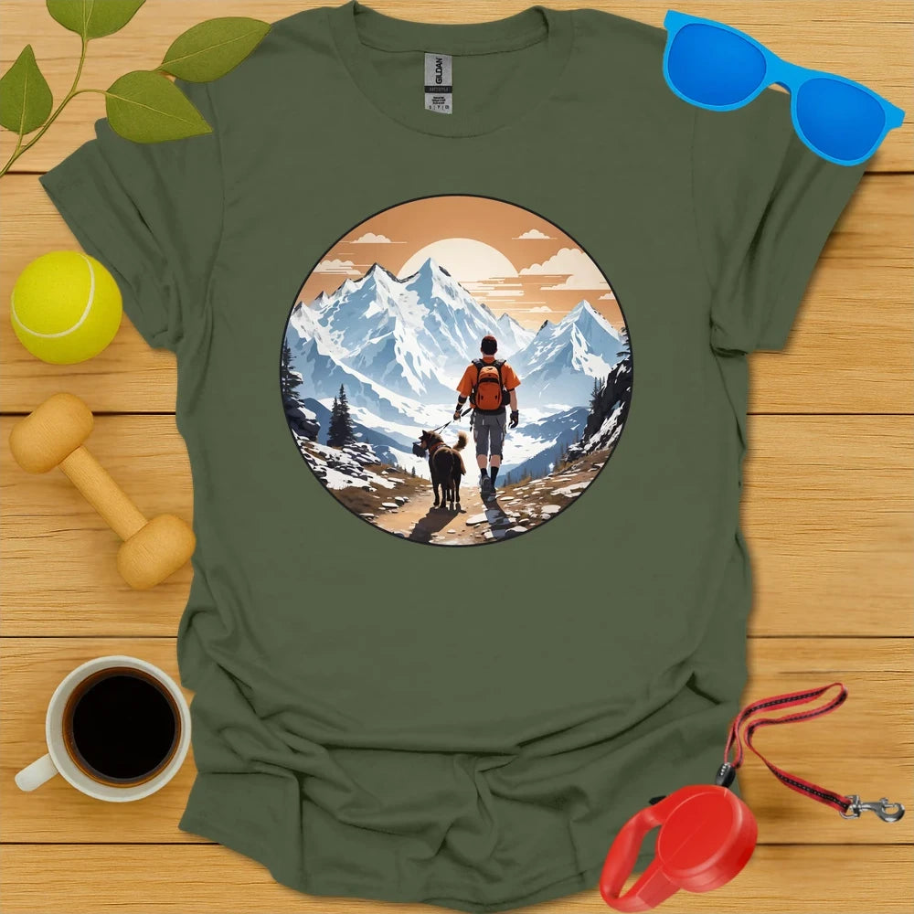 High Peaks, Loyal Paws | Hiking Graphic Tee-Critter Lane
