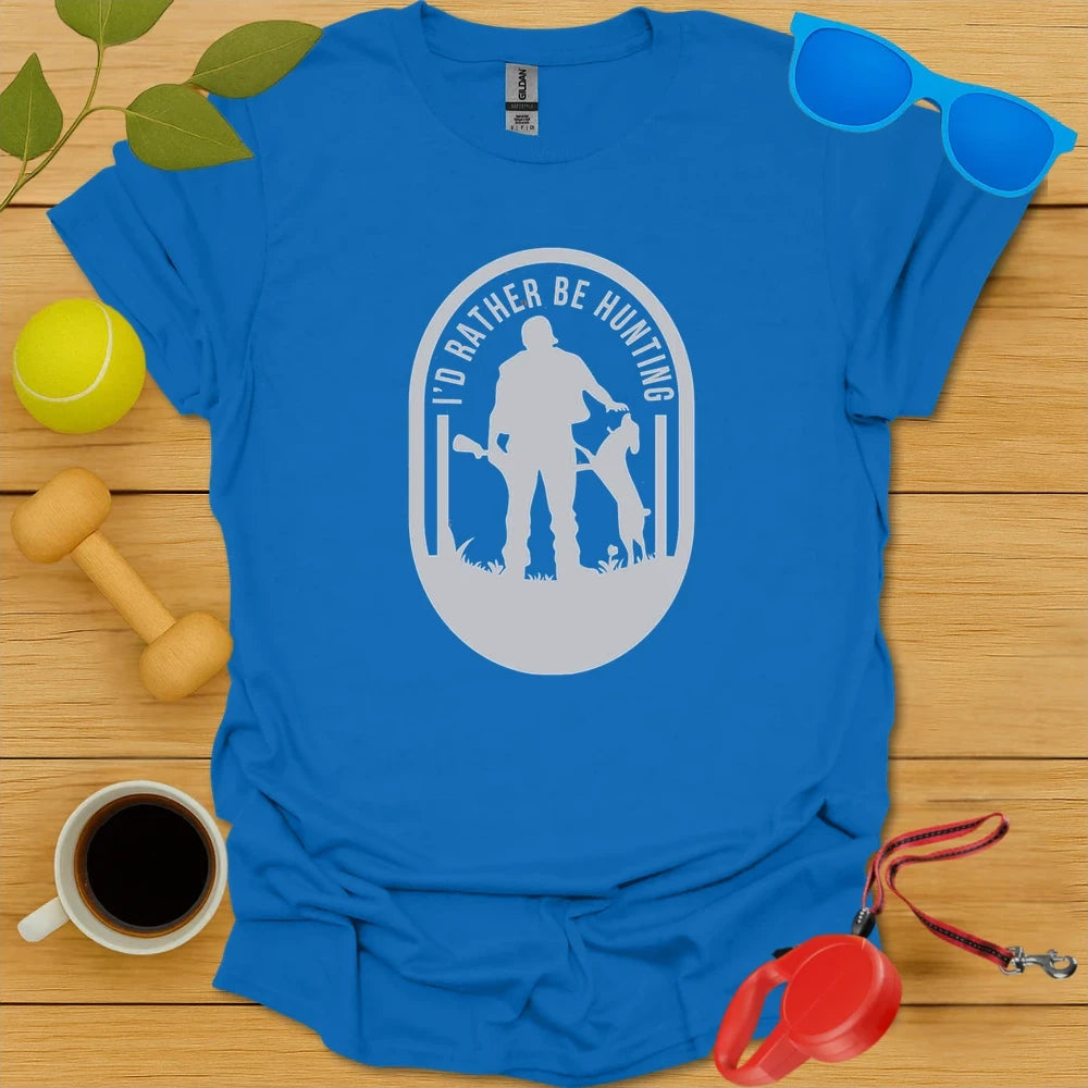 I'd Rather Be Hunting Tee - Royal