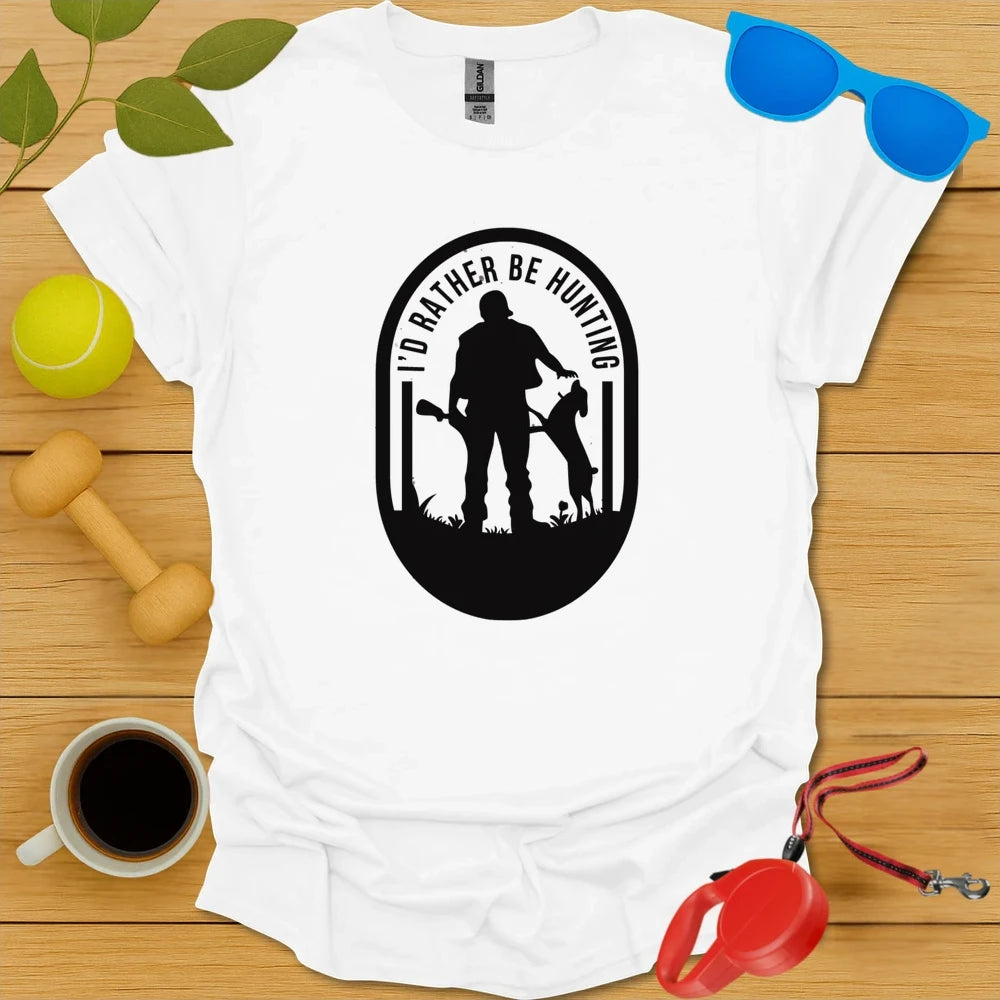 I'd Rather Be Hunting Tee - White