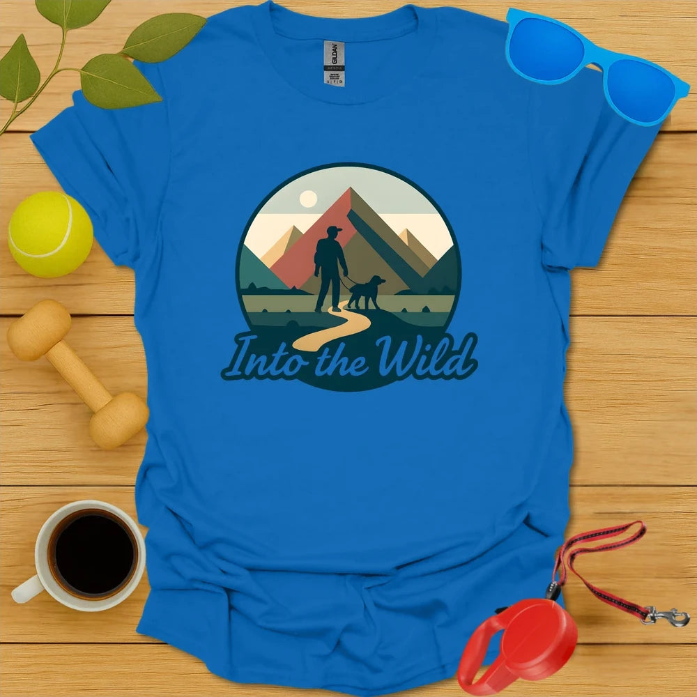 Into the Wild | Hiking Adventure Dog Shirt - Royal
