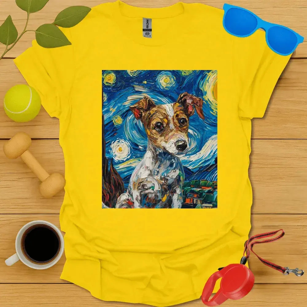 Jack Russell Van Gogh Tee