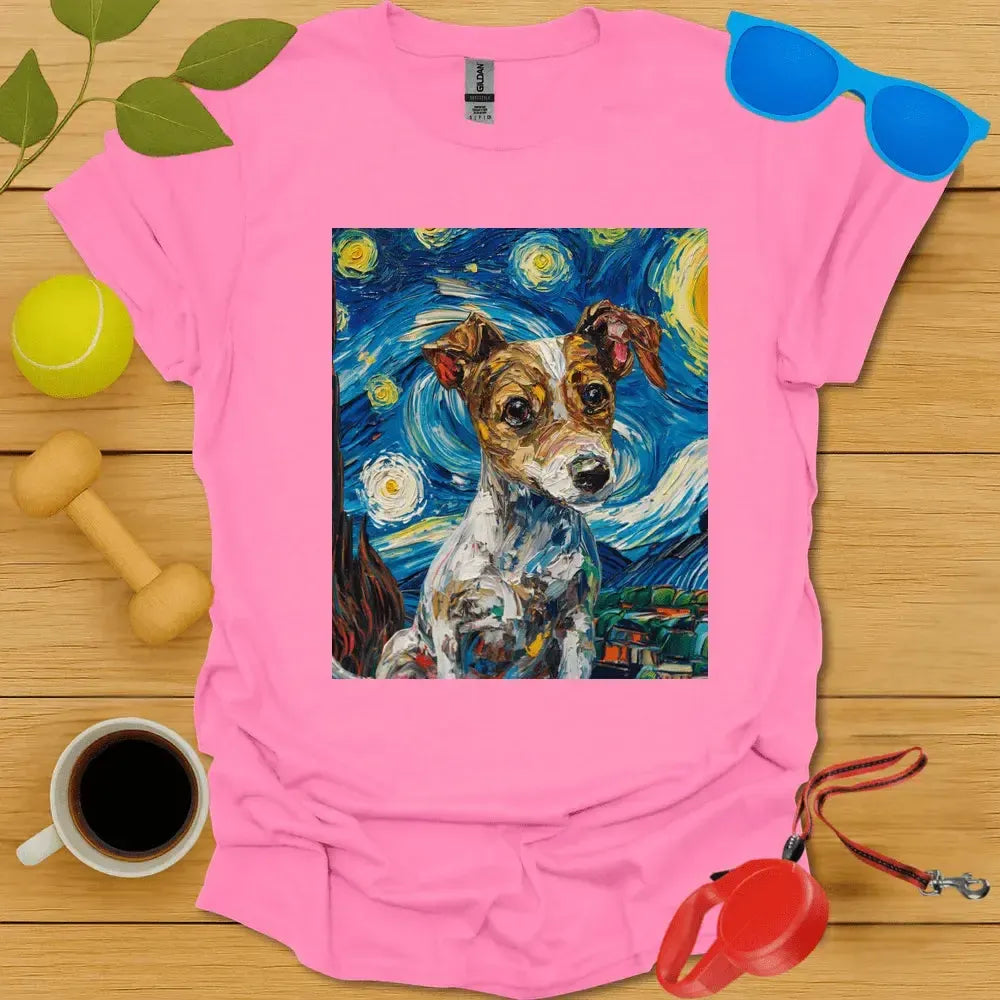 Jack Russell Van Gogh Tee