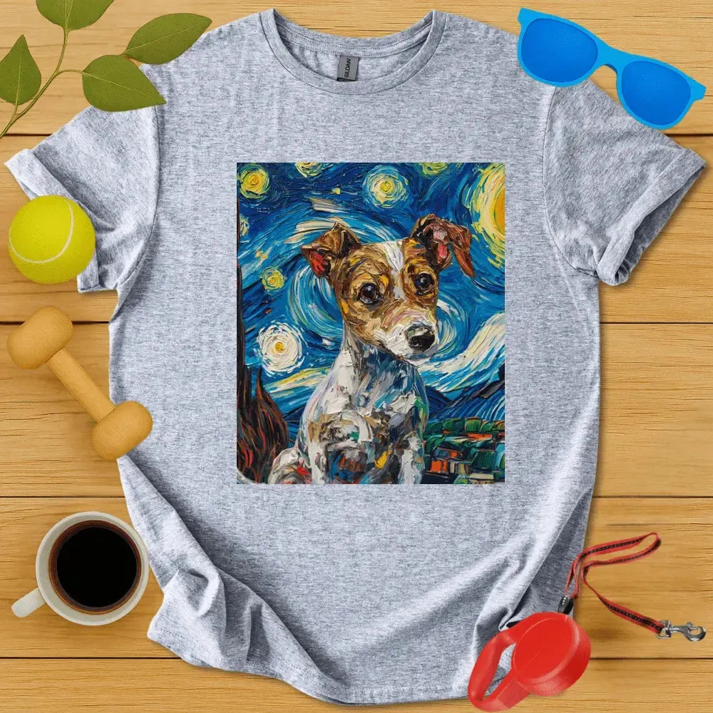 Jack Russell Van Gogh Tee
