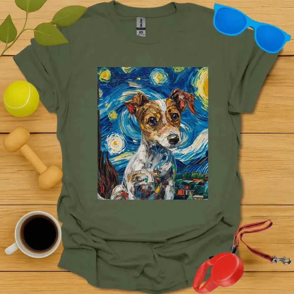 Jack Russell Van Gogh Tee