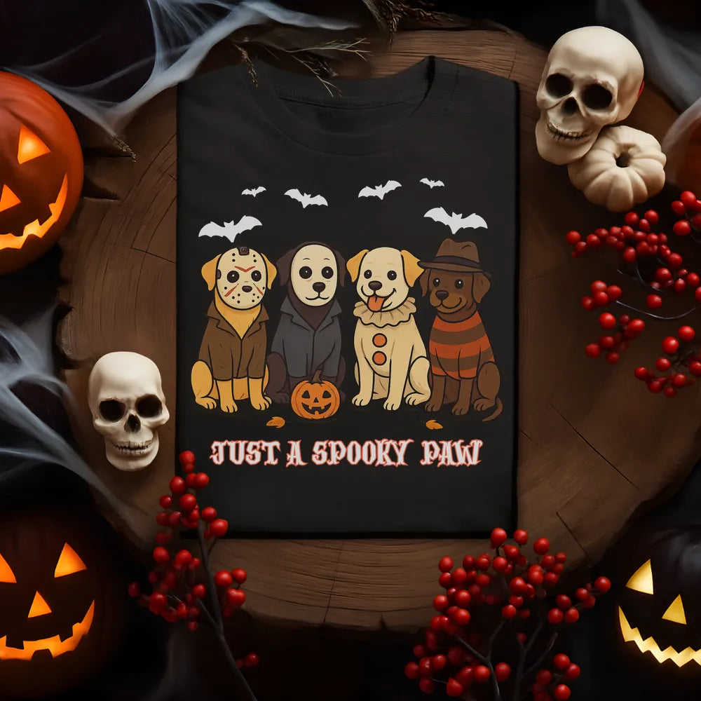 Just A Spooky Paw Lab Tee