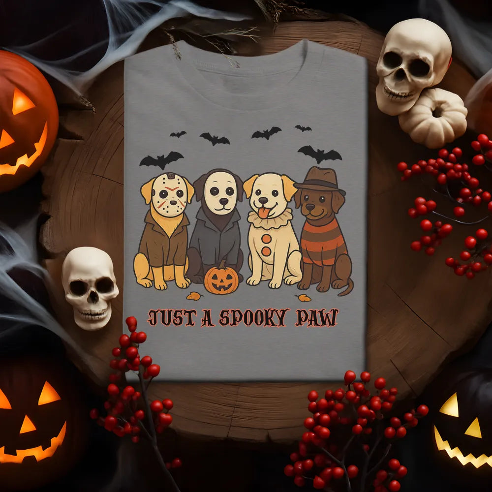 Just A Spooky Paw Lab Tee