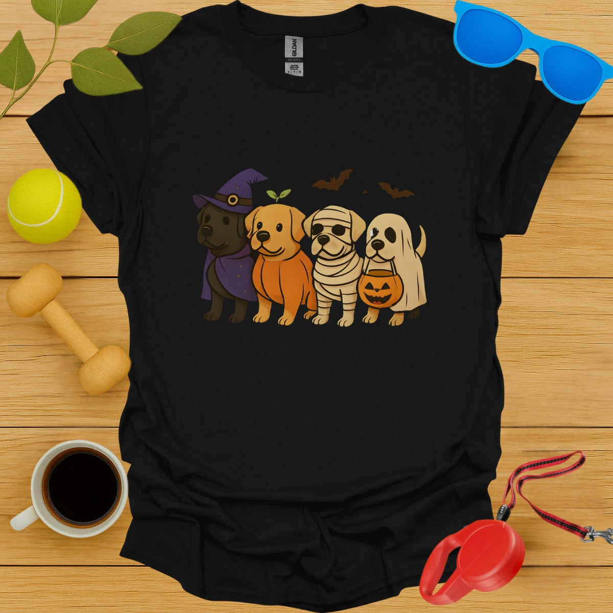 Cute Halloween Dog Characters Printed T Shirt product