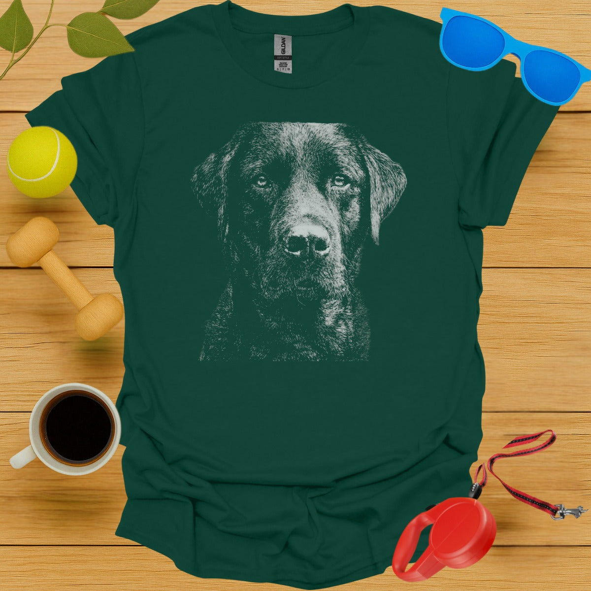Labrador Retriever Aquatint Portrait Tee