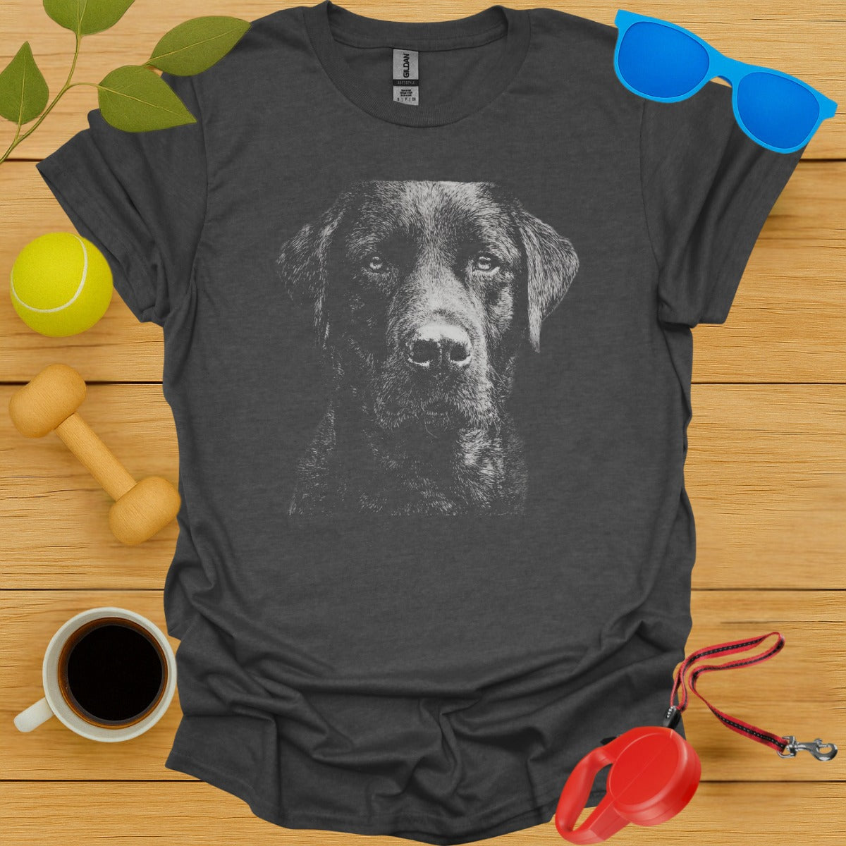 Labrador Retriever Aquatint Portrait Tee