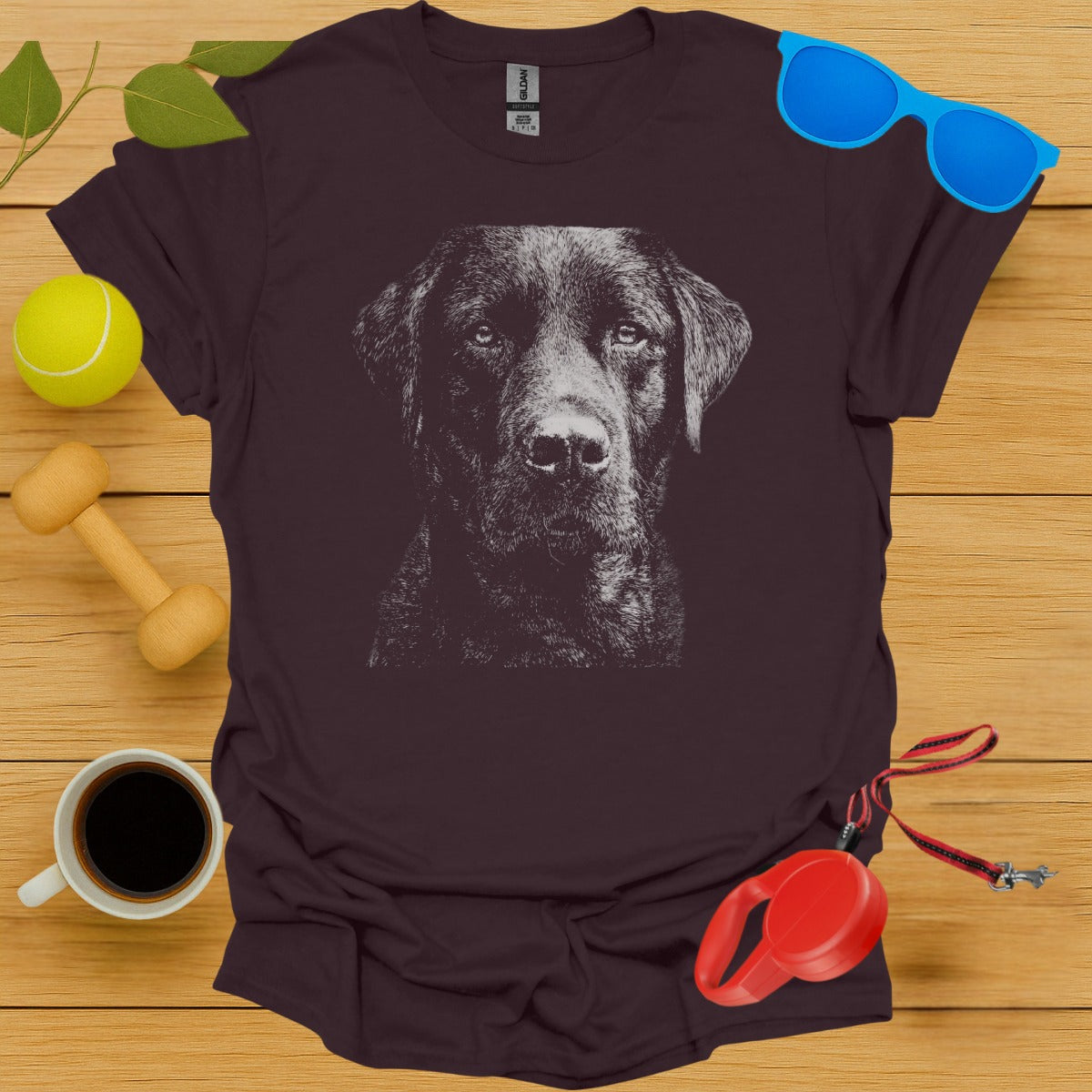Labrador Retriever Aquatint Portrait Tee