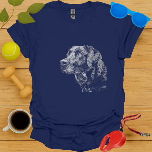 Labrador Retriever Block Print Portrait