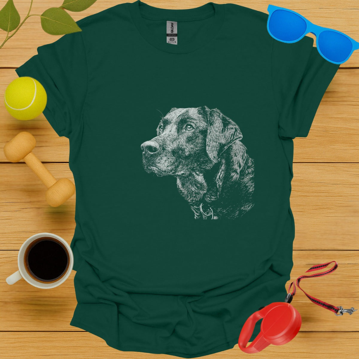 Labrador Retriever Block Print Portrait