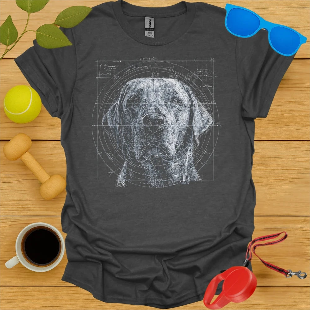 Labrador Retriever Blueprint Tee