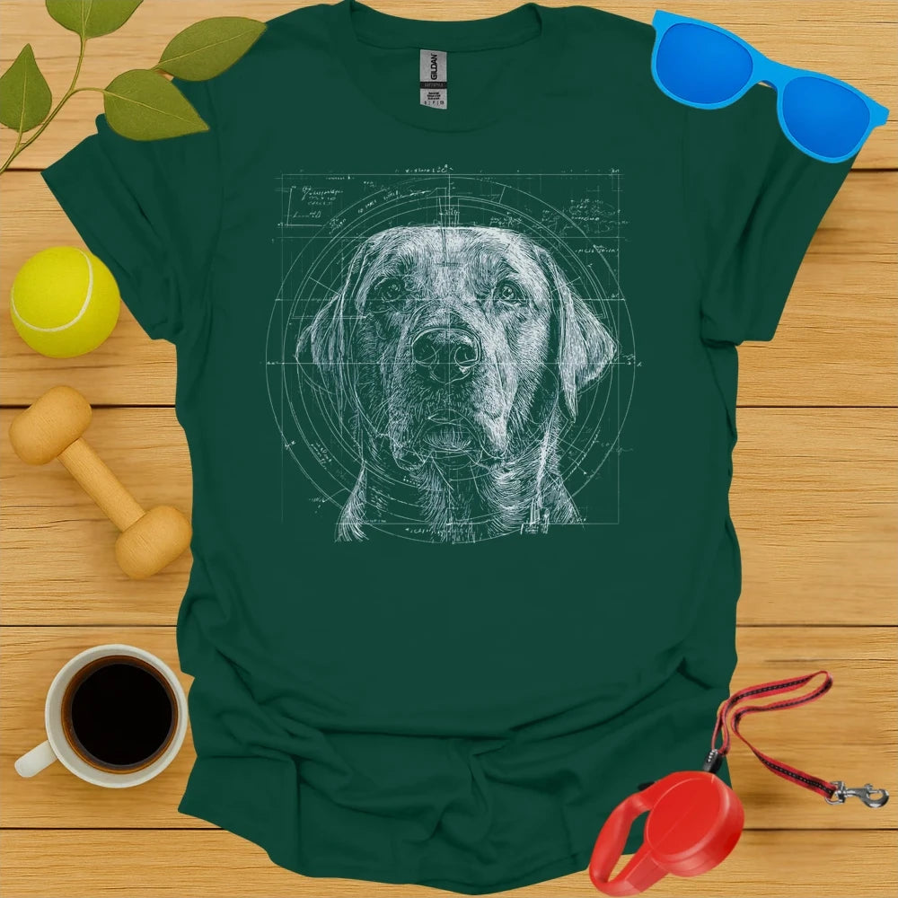 Labrador Retriever Blueprint Tee